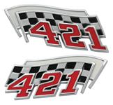 Emblem, Fender, 1962-64 Bonneville & Catalina & Grand Prix, 421