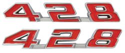 Emblem, Fender, 1969 Bonneville & Catalina & Grand Prix, 428