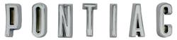 Emblem, Tail Panel, 1959 Bonneville & Catalina, "Pontiac" Letters