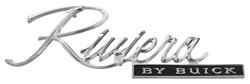 Emblem, Trunk, 1971-72 "Riviera by Buick"