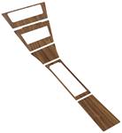 Console Wood Grain Inserts, 1964 Riviera, w/o AC, 5pc