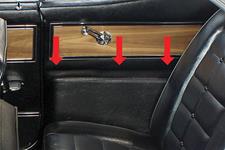 Armrest Panel Covers, Rear, 1966 Riviera All/1968 Rivera Standard Interior, Pair