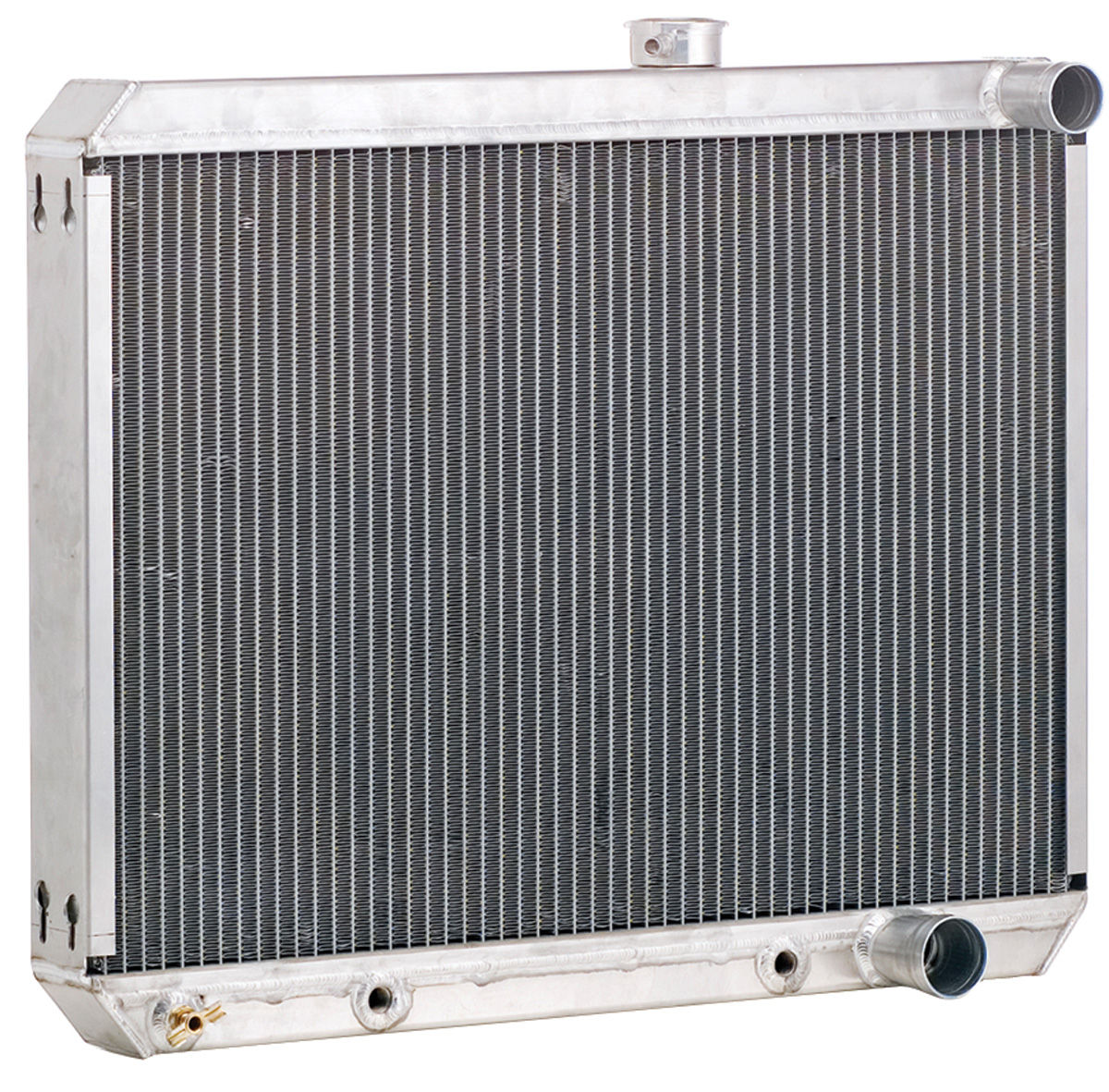 Radiator, Aluminum, Be Cool, 1966-67 GTO, Short, AT, Drive Upper/Pass ...