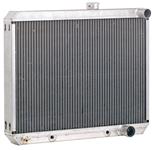 Radiator, Aluminum, Be Cool, 1966-67 GTO, Tall, AT, Driver Upper/Pass Lower, Sat