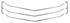 Grille Molding Kit, 1971 Chevelle & El Camino