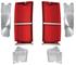 Lens Kit, Tail & Back-Up Lamp, 1966 El Camino & Chevelle Wagon, w/Gaskets
