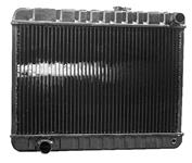 Radiator, Std Core, 1967 G/T/L, V8, Non-AC, 15-1/2"" x 24-3/4", DR. Filler