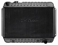 Radiator, Std Core, 1966-67 Chevelle & El Camino V8 w/AC, 25" Wide, LH Filler
