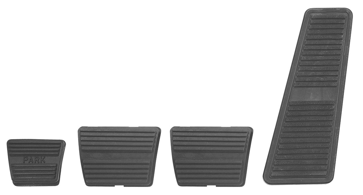 RESTOPARTS Pedal Pad, KIT, 196872 Cutlass/Skylark, 4 Speed, Drum