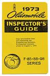 Book, "Line Inspector Guide", 1973 Oldsmobile