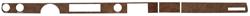 Dash Set, Woodgrain, 1969 Oldsmobile, Coupe/Convertible