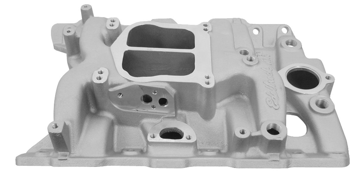 Intake Manifold, Edelbrock, Performer, Pontiac 326455, EGR
