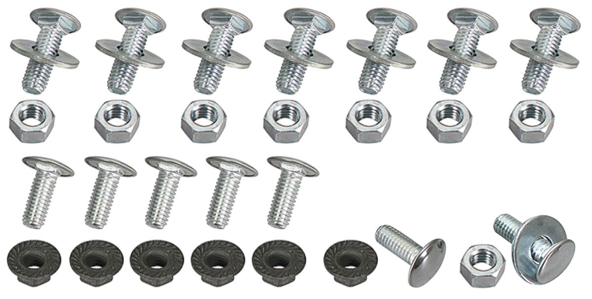 Bumper Bolts, Front & Rear, 197172 Skylark, Kit