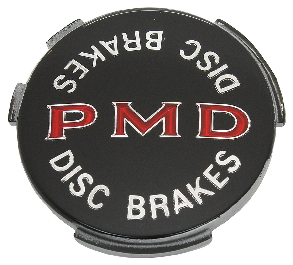 Insert, Wheel Center Cap, 196770 Pontiac, Black W/ Red PMD Letters