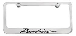 License Plate Frame, Designer, Pontiac Script