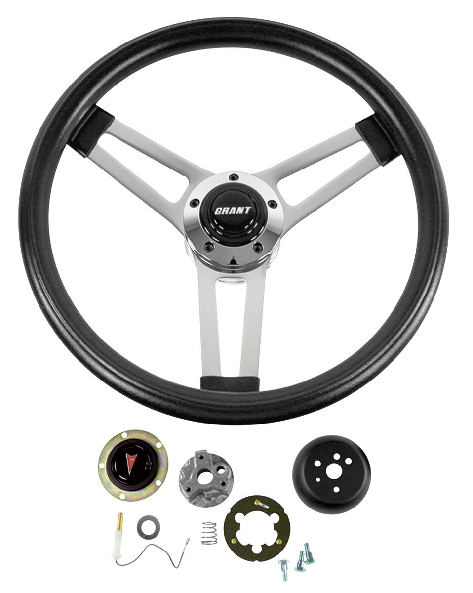 Steering Wheel Kit, Grant Classic 5, 196466 G/T/L, Black