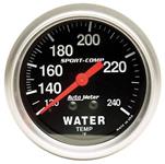 Gauge, Water Temp. AutoMeter, 2-5/8", Mechanical. 120-240F