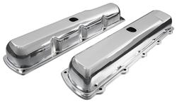 Valve Covers, Chrome, Smooth, 1967-72 Oldsmobile