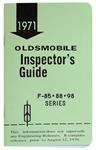 Book, "Inspectors Guide", 1971 Oldsmobile