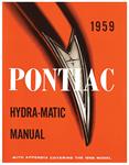 Service Manual, Hydramatic Transmission, 1959 Bonneville & Catalina