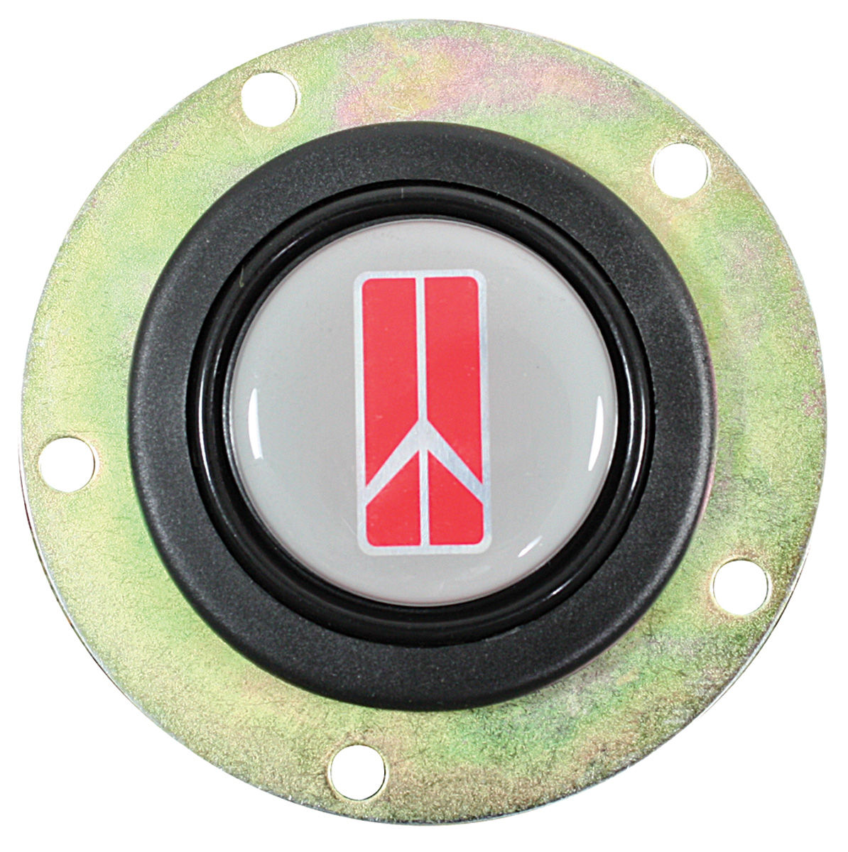 Horn Button, Grant Signature Series, Oldsmobile Logo, Gray