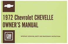 Owners Manual, 1972 Chevelle