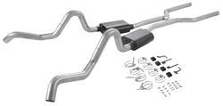 Exhaust Set, Flowmaster, American Thunder, 1964-67 A-Body, 3", Side Exit