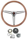 Steering Wheel Kit, Grant Classic Nostalgia, 1964-66 Bonn/Cat/GP, w/o Tilt, Wood