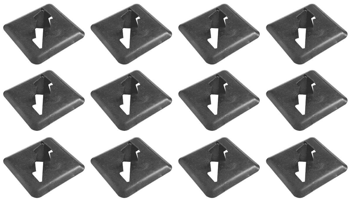 Hood Insulation Clips, 196466 GTO/Lem/Temp/Bonn/Cat/GP, Metal Kit
