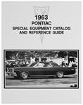 Manual, 1963 Pontiac Special Equipment & Parts Guide