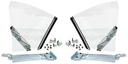 Assembly, Quarter Window, 1968-69 Chevelle Coupe, Pair