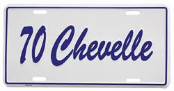 License Plate, 70 Chevelle Custom