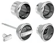 Knob/Bezel Set, Dash, 1968 Chevelle/El Camino, 5pc