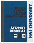 Service Manual, Chassis, 1981 Malibu/El Camino/Monte Carlo