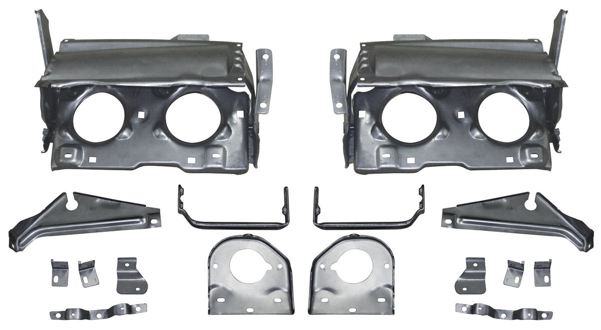 Headlamp, Hideaway, 196869 GTO, Assembly, Pair