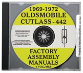 Factory Assembly Manuals, Digital, 4-Volumes, 1969-72 Cutlass/4-4-2