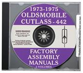 Factory Assembly Manuals, Digital, 3-Volumes, 1973-75 Cutlass/4-4-2