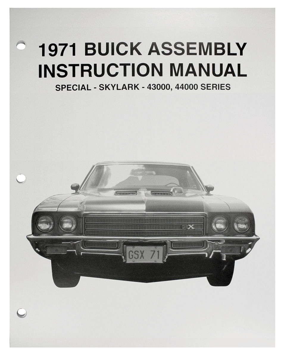 フランキーFACTORYページ Factory Assembly Manual, 1971 Skylark @ OPGI.com