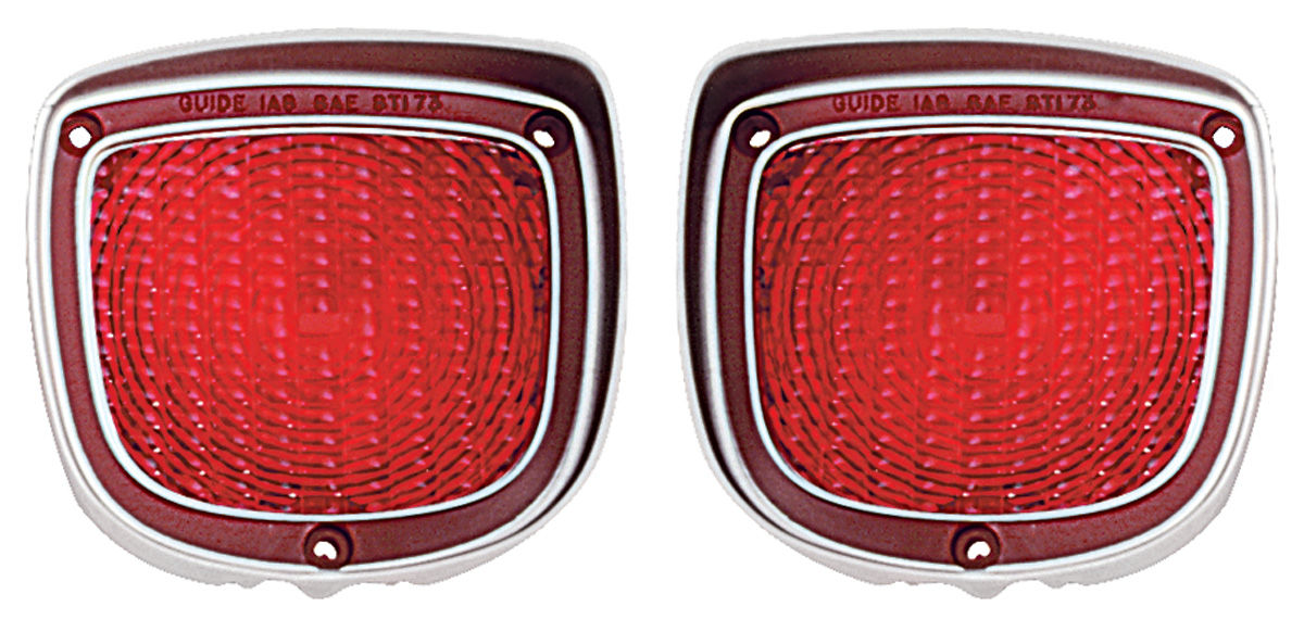 Lens, Tail Lamp, 197377 El Camino/Wagon, Pair