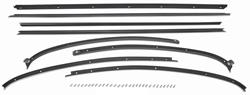 Window Felts, 70-72 Cutlass, S, 442, Holiday Coupe, 8pc, Original Style