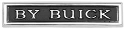Emblem, Trunk, 1966-67 Riviera, "By Buick"