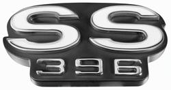 Emblem, Rear Panel, 1968 Chevelle, "SS396"