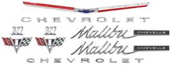 Emblem Kit, 1965 Malibu 327