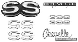 Emblem Kit, 1970 Chevelle Super Sport (SS) 396