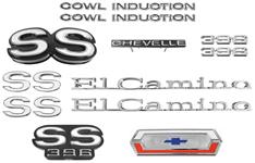 Emblem Kit, 1970 El Camino Super Sport (SS) 396 "Cowl Induction"