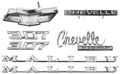 Emblem Kit, 1970 Malibu 307