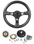 Steering Wheel Kit, Grant Formula GT, 1969-77 Oldsmobile, Black, w/o Tilt