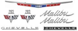Emblem Kit, 1967 Chevelle/Malibu 283
