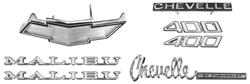 Emblem Kit, 1972 Chevelle Malibu, 400, Non-SS
