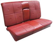 Seat Upholstery, 1967 Cadillac, Deville, Coupe Rear